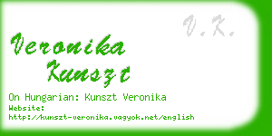 veronika kunszt business card